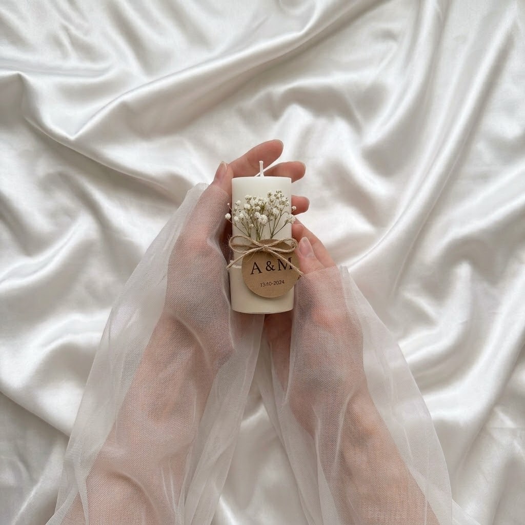 Vela Aromática com Base de Cimento