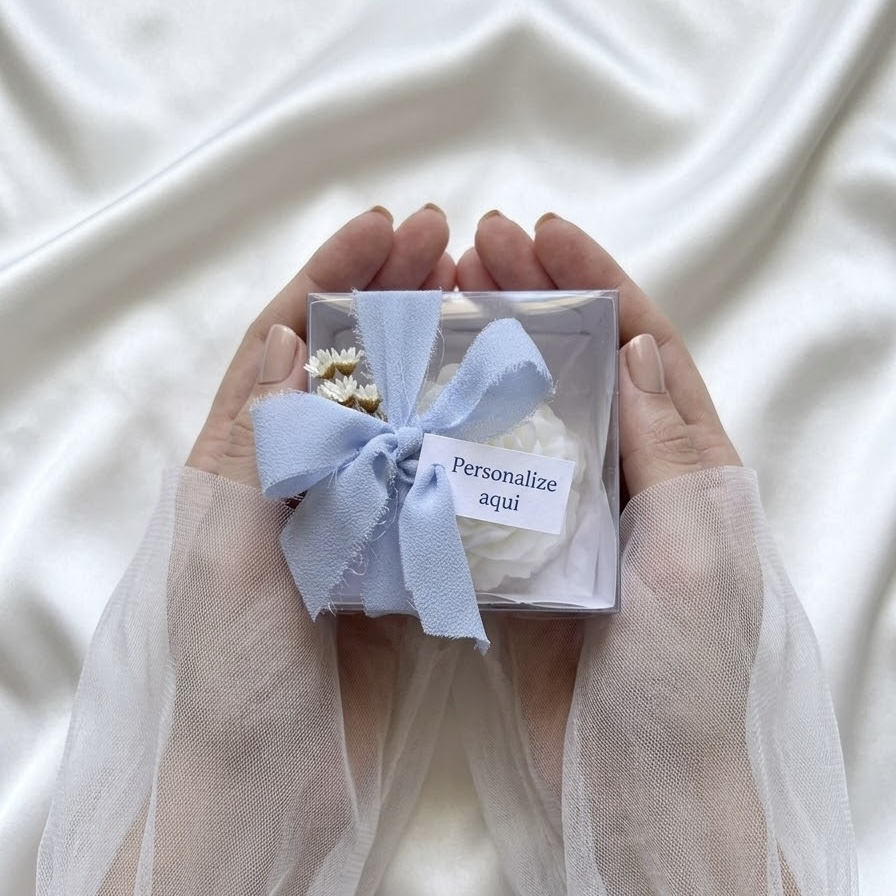 Vela Aromática Peônia Personalizada