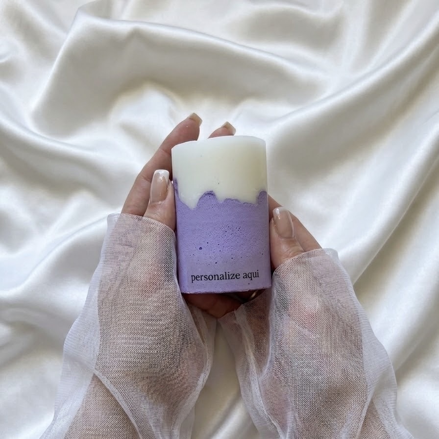 Vela Aromática c/ Cimento Personalizada