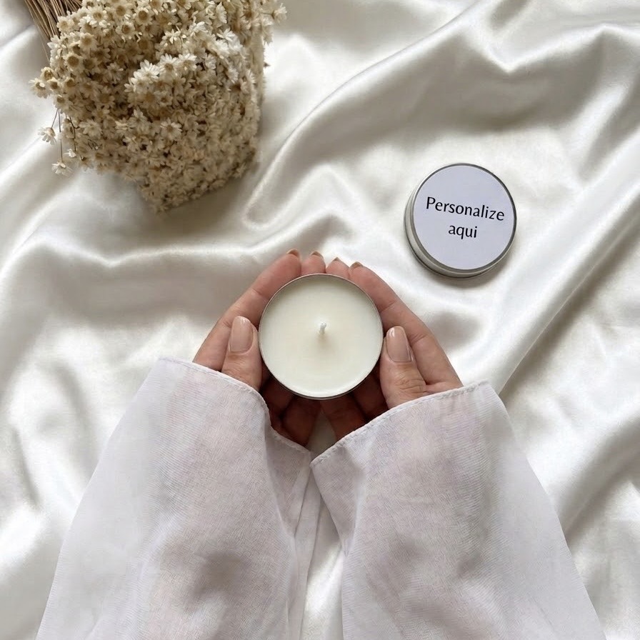 Vela Aromática na Latinha Personalizada