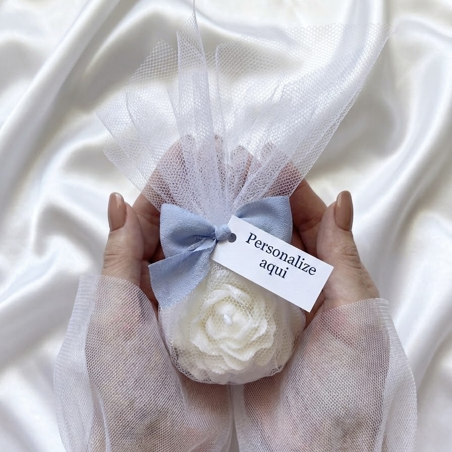 Vela Aromática Peônia Personalizada