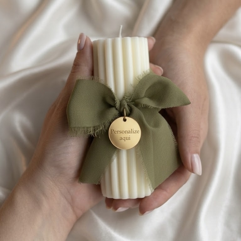 Vela Aromática Canelada Personalizada